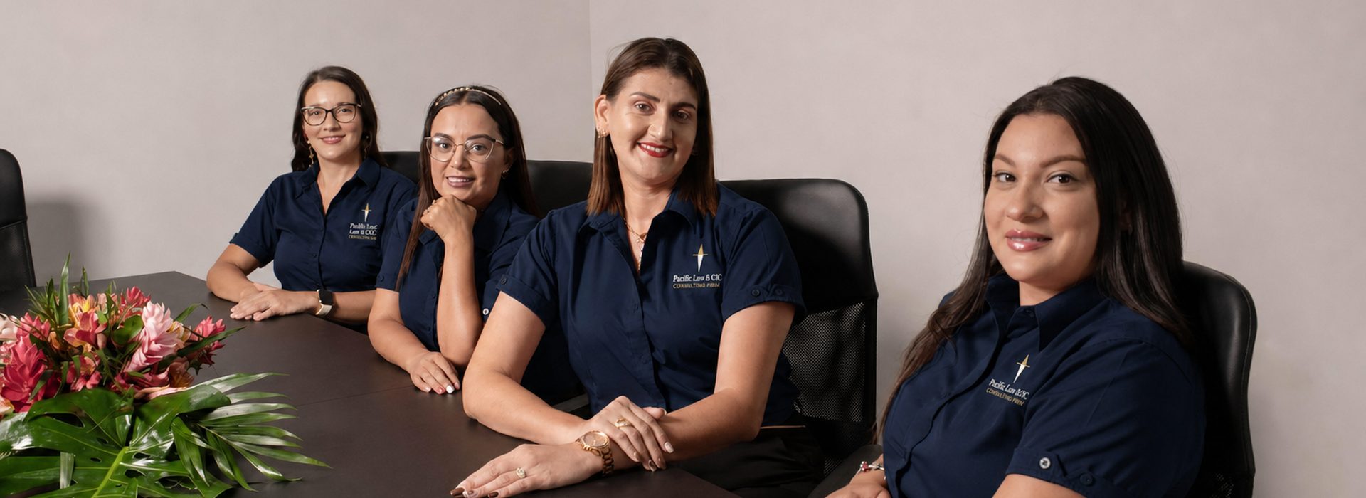 Members of the Pacific Law & CIC team in the firm's boardroom